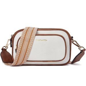 Crossbody Bags Vegan Leather Purses Quilted Shoulder Handbags With :[
